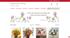 Desktop Screenshot of ameliaannsflorist.com