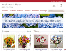 Tablet Screenshot of ameliaannsflorist.com